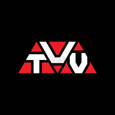 Illustration for TUV triangle letter logo design with triangle shape. TUV triangle logo design monogram. TUV triangle vector logo template with red color. TUV triangular logo Simple, Elegant, and Luxurious Logo. TUV - Royalty Free Image