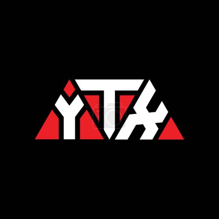 Téléchargez les illustrations : YTX triangle lettre logo design avec forme de triangle. Monogramme YTX logo triangle design. Modèle de logo vectoriel triangle YTX avec couleur rouge. Logo triangulaire YTX Logo simple, élégant et luxueux. YTX - en licence libre de droit