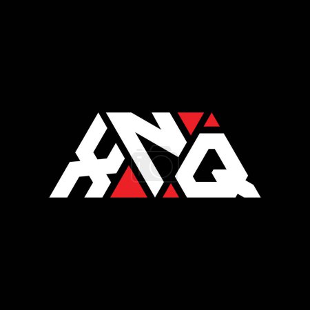 Ilustración de Diseño del logotipo de la letra del triángulo XNQ con forma de triángulo. Monograma de diseño del logotipo del triángulo XNQ. Plantilla de logotipo de vector triangular XNQ con color rojo. Logo triangular XNQ Logotipo simple, elegante y lujoso. XNQ - Imagen libre de derechos