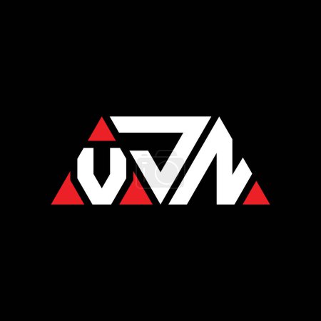 Téléchargez les illustrations : VJN triangle lettre logo design avec forme de triangle. Monogramme de logo triangle VJN. Modèle de logo vectoriel triangle VJN avec couleur rouge. Logo triangulaire VJN Logo simple, élégant et luxueux. VJN - en licence libre de droit