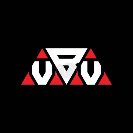 Téléchargez les illustrations : VBV triangle lettre logo design avec forme de triangle. Monogramme VBV logo triangle design. Modèle de logo vectoriel triangle VBV avec couleur rouge. Logo triangulaire VBV Logo simple, élégant et luxueux. VBV - en licence libre de droit