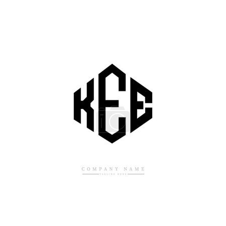 Téléchargez les illustrations : KEE lettre initiale modèle de logo vecteur de conception - en licence libre de droit