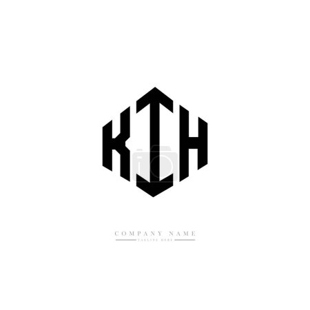Téléchargez les illustrations : Vecteur de conception de modèle de logo initial lettre KIH - en licence libre de droit