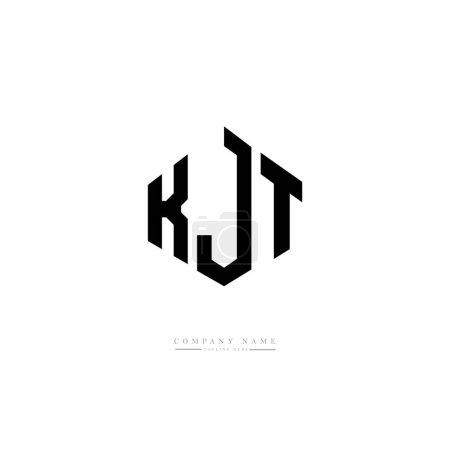 Illustration for KJT letter initial logo template vector - Royalty Free Image