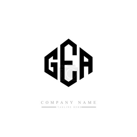 Illustration for GEA letter initial logo template design vector - Royalty Free Image