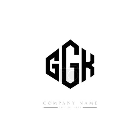 Téléchargez les illustrations : Vecteur de conception de modèle de logo initial lettre GGK - en licence libre de droit