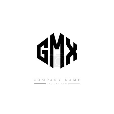 Illustration for GMX letter initial logo template design vector - Royalty Free Image