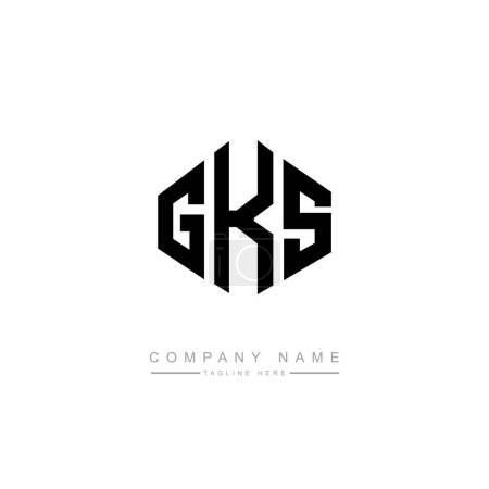 Téléchargez les illustrations : Vecteur de conception de modèle de logo initial lettre GKS - en licence libre de droit
