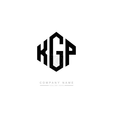Téléchargez les illustrations : Vecteur de conception de modèle de logo initial lettre KGP - en licence libre de droit
