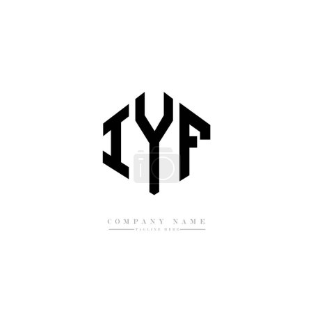 Téléchargez les illustrations : IYF lettre initiale modèle de logo vecteur de conception - en licence libre de droit
