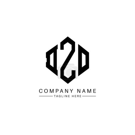 Illustration for DZO letter logo design with polygon shape. DZO polygon and cube shape logo design. DZO hexagon vector logo template white and black colors. DZO monogram, business and real estate logo.DZO letter logo design with polygon shape. DZO polygon and cube sh - Royalty Free Image