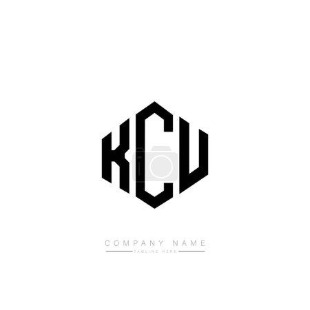 Illustration for KCU letter initial logo template design vector - Royalty Free Image