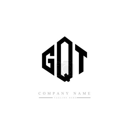 Téléchargez les illustrations : Modèle de logo initial lettre GQT vecteur - en licence libre de droit