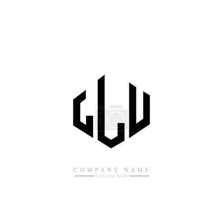 Illustration for LLU letter initial logo template vector - Royalty Free Image