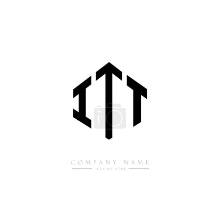 Illustration for ITT letter initial logo template vector - Royalty Free Image