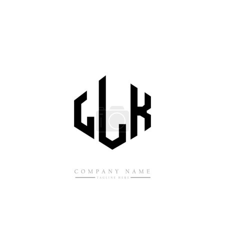 Ilustración de LLK carta inicial logotipo plantilla vector - Imagen libre de derechos