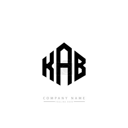 Téléchargez les illustrations : Lettres KAB modèle de logo initial vecteur de conception - en licence libre de droit