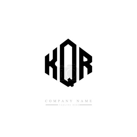 Illustration for KQR letters initial logo template design vector - Royalty Free Image