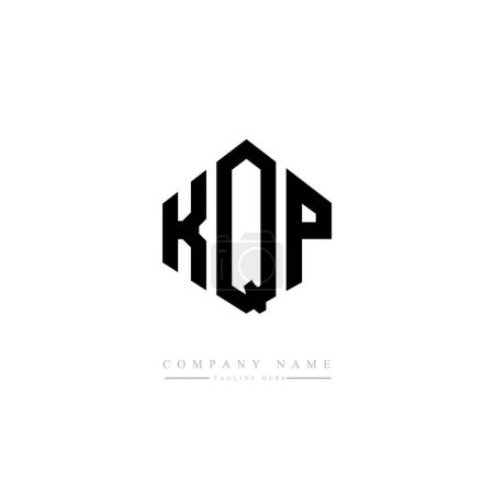 Téléchargez les illustrations : Vecteur de conception de modèle de logo initial lettres KQP - en licence libre de droit