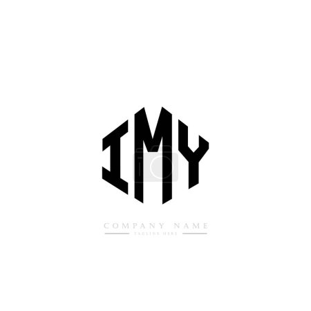 Téléchargez les illustrations : Modèle de logo initial de lettres IMY vecteur de conception - en licence libre de droit