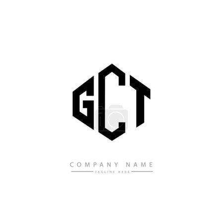 Ilustración de GCT letras logotipo diseño vector ilustración - Imagen libre de derechos