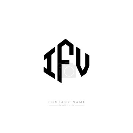 Illustration for IFV letters logo design vector illustration - Royalty Free Image
