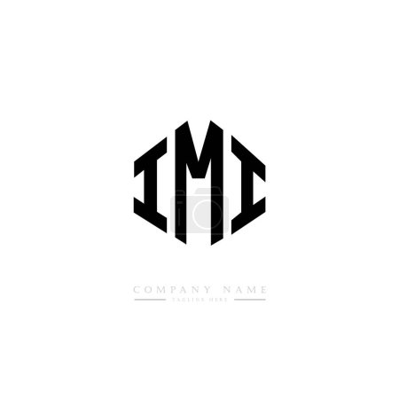 Ilustración de IMI letras logotipo diseño vector ilustración - Imagen libre de derechos