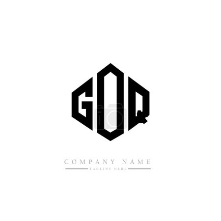 Illustration for GOQ letters logo design vector illustration - Royalty Free Image