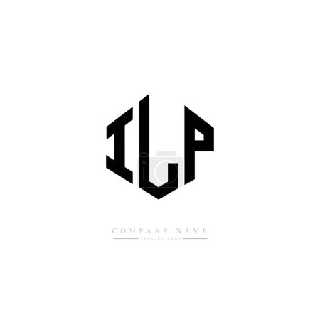 Ilustración de ILP letras logotipo diseño vector ilustración - Imagen libre de derechos