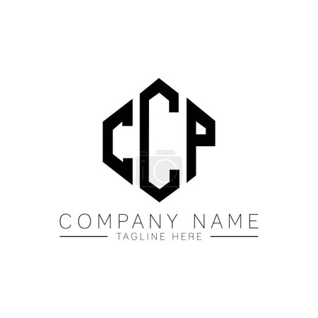 Illustration for CCP letter logo design with polygon shape. CCP polygon and cube shape logo design. CCP hexagon vector logo template white and black colors. CCP monogram, business and real estate logo. - Royalty Free Image