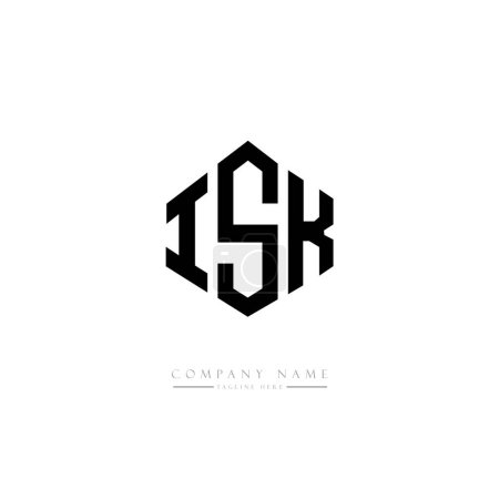 Illustration for ISK letters logo design vector illustration - Royalty Free Image