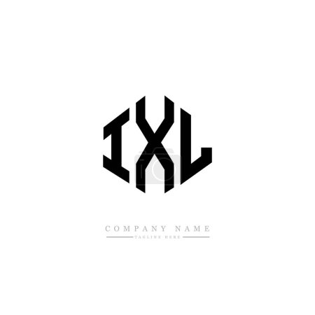 Ilustración de IXL letras logotipo diseño vector ilustración - Imagen libre de derechos