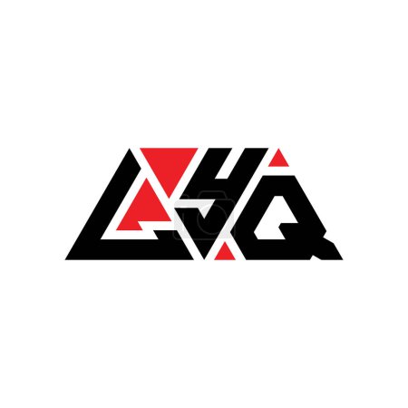 Ilustración de Diseño del logotipo de la letra del triángulo LYQ con forma de triángulo. Monograma de diseño del logotipo del triángulo LYQ. Plantilla de logotipo de vector de triángulo LYQ con color rojo. Logotipo triangular LYQ Logotipo simple, elegante y lujoso. LYQ - Imagen libre de derechos