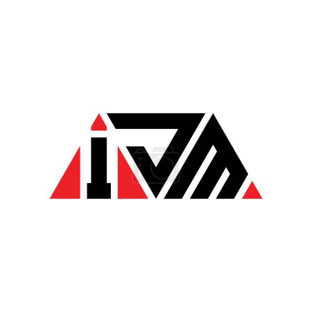 Téléchargez les illustrations : IJM triangle lettre logo design avec forme de triangle. IJM triangle logo design monogramme. Modèle de logo vectoriel triangle IJM avec couleur rouge. Logo triangulaire IJM Logo simple, élégant et luxueux. IJM - en licence libre de droit