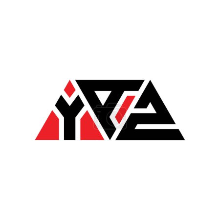 Téléchargez les illustrations : YAZ triangle lettre logo design avec forme de triangle. Monogramme de logo triangle YAZ. Modèle de logo vectoriel triangle YAZ avec couleur rouge. Logo triangulaire YAZ Logo simple, élégant et luxueux. YAZ - en licence libre de droit