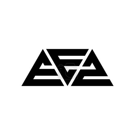 Ilustración de Diseño del logotipo de la letra del triángulo EEZ con forma de triángulo. Diseño del logotipo del triángulo EEZ monograma. Plantilla de logotipo de vector triangular EEZ con color rojo. Logotipo triangular EEZ Logotipo simple, elegante y lujoso. ZEE - Imagen libre de derechos