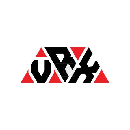 Ilustración de Diseño del logotipo de la letra del triángulo VRX con forma de triángulo. Monograma de diseño del logotipo del triángulo VRX. VRX triángulo vector logotipo plantilla con color rojo. Logotipo triangular VRX Logotipo simple, elegante y lujoso. VRX - Imagen libre de derechos