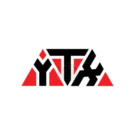 Téléchargez les illustrations : YTX triangle lettre logo design avec forme de triangle. Monogramme YTX logo triangle design. Modèle de logo vectoriel triangle YTX avec couleur rouge. Logo triangulaire YTX Logo simple, élégant et luxueux. YTX - en licence libre de droit