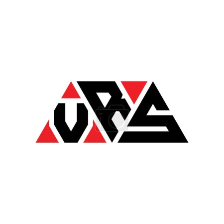 Ilustración de Diseño del logotipo de letra de triángulo VRS con forma de triángulo. Monograma de diseño del logotipo del triángulo VRS. Plantilla de logotipo de vector de triángulo VRS con color rojo. Logotipo triangular VRS Logotipo simple, elegante y lujoso. VRS - Imagen libre de derechos