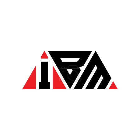 Ilustración de Diseño del logotipo de la letra del triángulo IBM con forma de triángulo. Diseño del logotipo del triángulo IBM monograma. Plantilla de logotipo de vector de triángulo IBM con color rojo. Logo triangular de IBM Logotipo simple, elegante y lujoso. IBM - Imagen libre de derechos