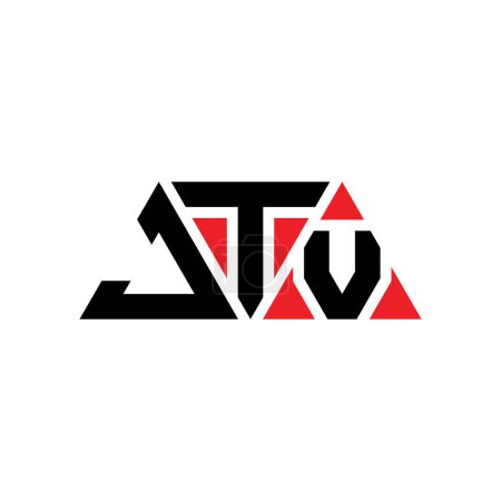 Téléchargez les illustrations : JTV triangle lettre logo design avec forme de triangle. JTV triangle logo design monogramme. Modèle de logo vectoriel triangle JTV avec couleur rouge. Logo triangulaire JTV Logo simple, élégant et luxueux. JTV - en licence libre de droit