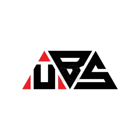 Téléchargez les illustrations : UBS triangle lettre logo design avec forme de triangle. UBS logo triangle design monogramme. Modèle de logo vectoriel triangle UBS avec couleur rouge. Logo UBS triangulaire Logo simple, élégant et luxueux. UBS - en licence libre de droit
