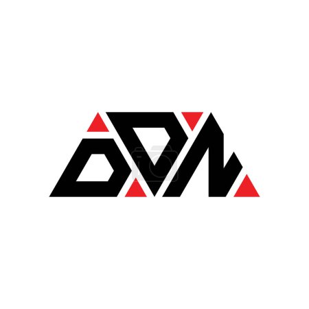 Ilustración de Diseño del logotipo de la letra del triángulo DDN con forma de triángulo. Monograma de diseño del logotipo del triángulo DDN. Plantilla de logotipo de vector de triángulo DDN con color rojo. Logotipo triangular DDN Logotipo simple, elegante y lujoso. DDN - Imagen libre de derechos