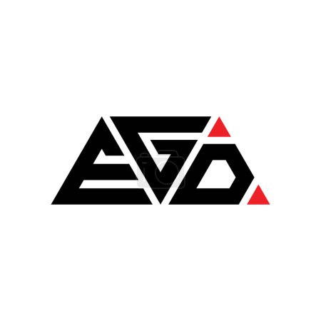 Téléchargez les illustrations : EGD triangle lettre logo design avec forme de triangle. Monogramme design logo EGD triangle. Modèle de logo vectoriel triangle EGD avec couleur rouge. Logo triangulaire EGD Logo simple, élégant et luxueux. ÉGD - en licence libre de droit