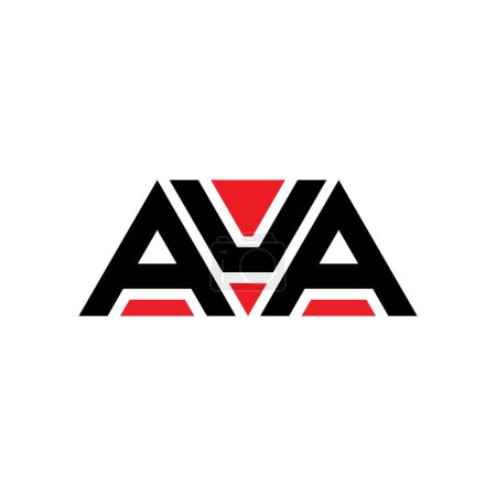 Ilustración de Diseño de logotipo de letra de triángulo AUA con forma de triángulo. Diseño del logotipo del triángulo AUA monograma. Plantilla de logotipo de vector de triángulo AUA con color rojo. Logo triangular AUA Logotipo simple, elegante y lujoso. AUA - Imagen libre de derechos