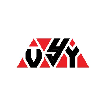 Ilustración de Diseño del logotipo de la letra del triángulo VYY con forma de triángulo. monograma de diseño del logotipo del triángulo VYY. VYY triángulo vector logotipo plantilla con color rojo. Logotipo triangular VYY Logotipo simple, elegante y lujoso. VYY. - Imagen libre de derechos