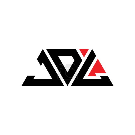 Téléchargez les illustrations : JDL triangle lettre logo design avec forme de triangle. Monogramme de logo triangle JDL. Modèle de logo vectoriel triangle JDL avec couleur rouge. Logo triangulaire JDL Logo simple, élégant et luxueux. JDL - en licence libre de droit