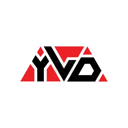 Ilustración de Diseño del logotipo de la letra triangular YLD con forma de triángulo. Monograma de diseño del logotipo del triángulo YLD. Plantilla de logotipo de vector de triángulo YLD con color rojo. Logotipo triangular YLD Logotipo simple, elegante y lujoso. YLD - Imagen libre de derechos