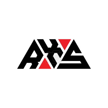Ilustración de Diseño de logotipo de letra de triángulo RXS con forma de triángulo. Monograma de diseño del logotipo del triángulo RXS. Plantilla de logotipo de vector de triángulo RXS con color rojo. Logotipo triangular RXS Logotipo simple, elegante y lujoso. RXS - Imagen libre de derechos