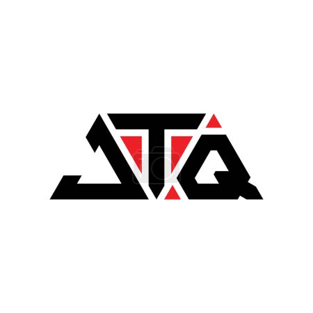 Téléchargez les illustrations : JTQ triangle lettre logo design avec forme de triangle. JTQ triangle logo design monogramme. Modèle de logo vectoriel triangle JTQ avec couleur rouge. Logo triangulaire JTQ Logo simple, élégant et luxueux. JTQ - en licence libre de droit